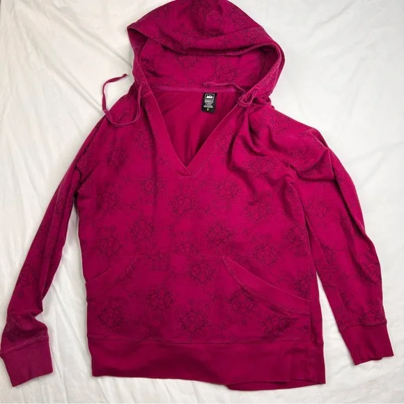 REI Pullover Hoodie Womens XL Organic Cotton Long Sleeves with Pocket L030523 - Picture 1 of 5